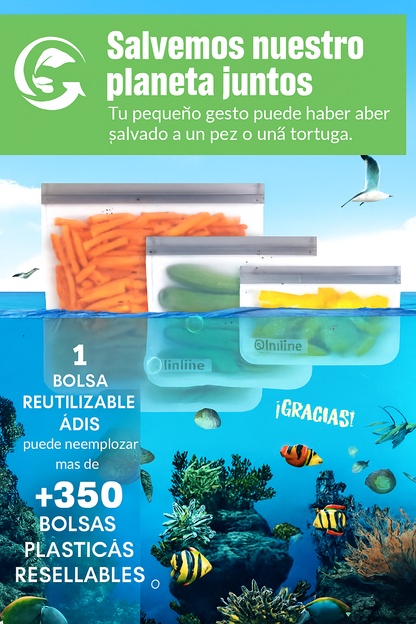 ADIS MultiBag – Set Reutilizable de Silicona (x6)