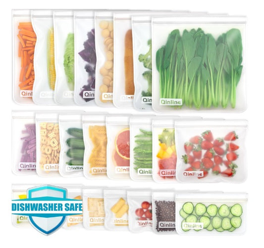 BOLSAS PARA ALIMENTOS REUTILIZABLES Y HERMETICAS LIBRES DE PBA